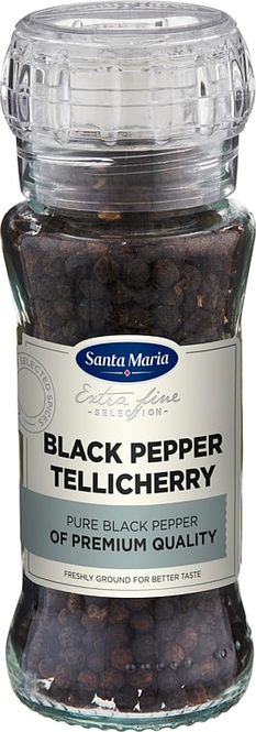 Hovedbilde Tellicherry Pepper m/Kvern 70g St.Maria